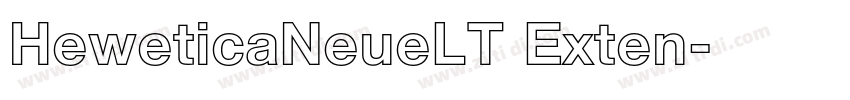 HeweticaNeueLT Exten字体转换
